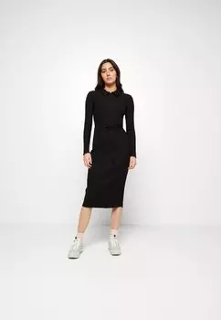 Платье прямого кроя Selected, черный