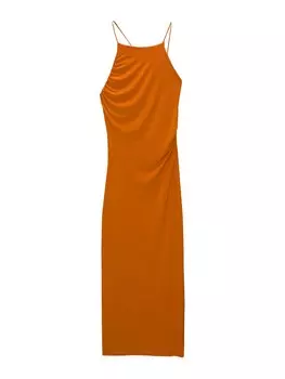 Платье Pull&Bear, цвет Ochre