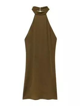 Платье Pull&Bear, хаки