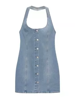 Платье Pull&Bear, синий деним