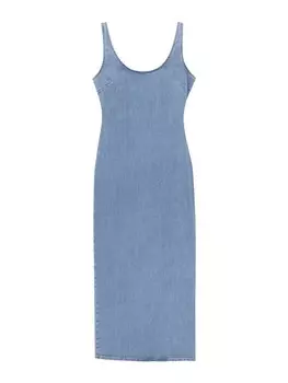Платье Pull&Bear, синий деним