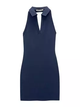 Платье Pull&Bear, темно-синий