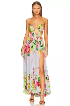 Платье ROCOCO SAND Lora Long, цвет Multicolor Hibiscus