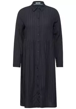 Платье рубашка CECIL Shirt Dress, ночной синий