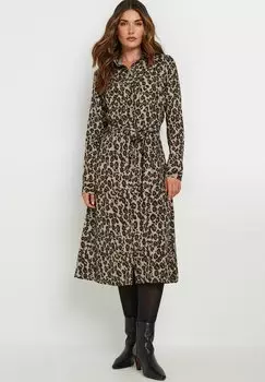 Платье-рубашка LEOPARD PRINT Long Tall Sally, коричневый