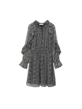 Платье рубашка MANGO Shirt Dress GRACE, черный