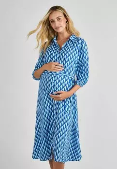 Платье-рубашка MATERNITY FIT JoJo Maman Bb, синий