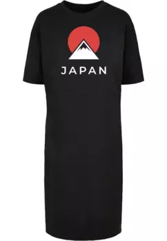 Платье-рубашка Merchcode " Merchcode Damen Ladies Japan X Organic Oversized Slit Tee Dress" (1 шт.), черный