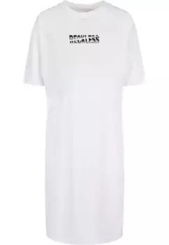 Платье-рубашка Merchcode " Merchcode Women's Ladies Reckless Oversized Slit Dress" (1 шт.), белый