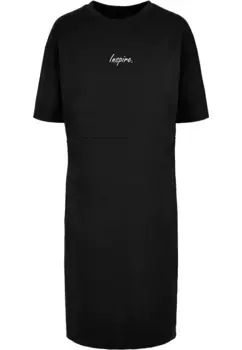 Платье-рубашка Merchcode " Merchcode Women's Ladies Inspire Oversized Slit Tee Dress" (1 шт.), черный