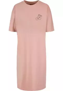 Платье-рубашка Merchcode " Merchcode Women's Ladies Cherry Oversized Slit Dress" (1 шт.), цвет Duskrose