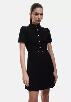 Платье-рубашка MINI POLO COLLAR Koton, черный