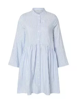 Платье-рубашка ONLY ONLDitte, цвет Light blue/White