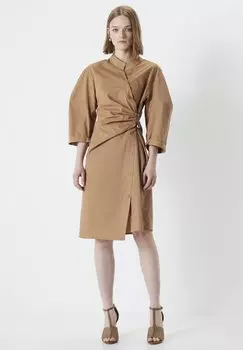 Платье-рубашка REGULAR FIT ASYMMETRIC BUTTONED Ipekyol, коричневый