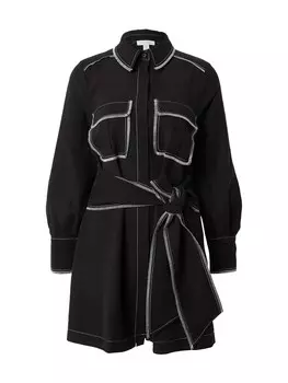 Платье-рубашка Topshop, черный