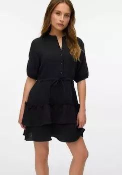 Платье-рубашка Vero Moda, черный