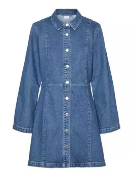 Платье-рубашка VERO MODA Hilja, синий деним