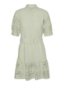 Платье рубашка VERO MODA Shirt Dress NYNNE, мятный