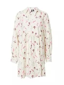 Платье-рубашка VERO MODA VMJOSIE, бежевый