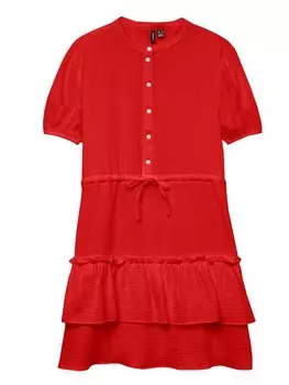 Платье-рубашка VERO MODA VMNatti, красный