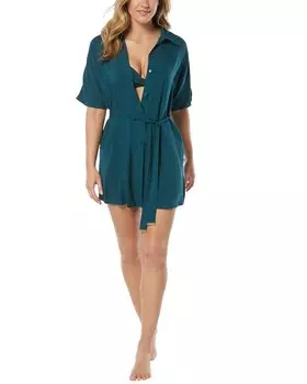 Платье-рубашка Vince Camuto, зеленый