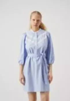 Платье-рубашка VMSOFFY 3/4 DETAIL SHORT DRESS Vero Moda, синий