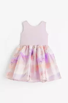 Платье с бантом H&M, сиреневый