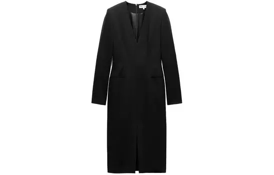 Платье с длинными рукавами женское черное Zara