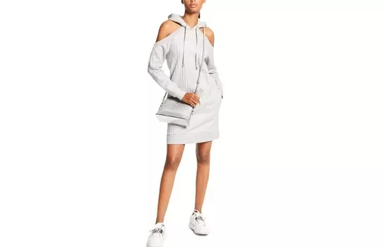 Платье с длинными рукавами женское серое Michael Kors