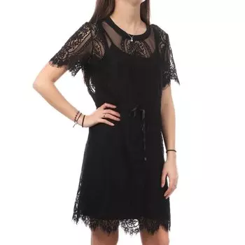 Платье с коротким рукавом Teddy Smith Lace, черный