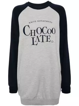 Платье с логотипом CHOCOOLATE, синий