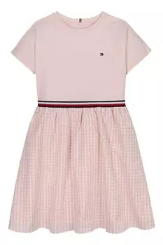 Платье с овальным вырезом Tommy Hilfiger, розовый