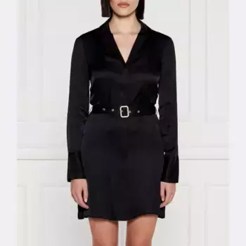 Платье с поясом Guess, черный