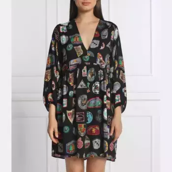 Платье с принтом Desigual, черный