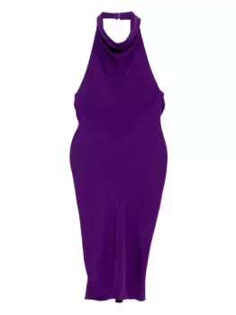 Платье с вырезом халтер TOM FORD, фиолетовый