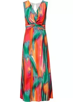Платье с вырезом на спине Bodyflirt Boutique, зеленый