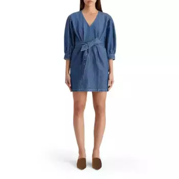 Платье Scotch & Soda 178974 3/4 sleeve short, синий