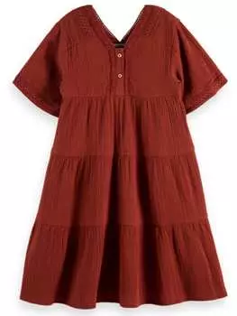 Платье Scotch & Soda, бордовый