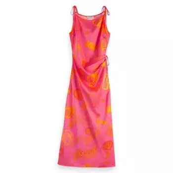 Платье Scotch & Soda Satin, розовый