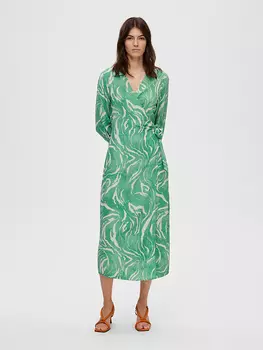 Платье SELECTED FEMME Sirine, зеленый