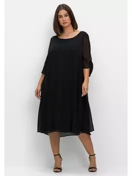 Платье sheego Chiffon, черный