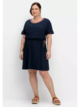Платье sheego Jersey, ночной синий