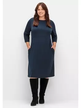 Платье sheego Shirt, ночной синий