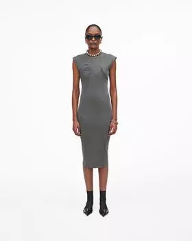 Платье со швами Marc Jacobs, цвет Steel Grey