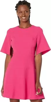 Платье Split Flutter Sleeve Fit-and-Flare Vince Camuto, розовый