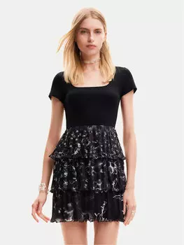 Платье стандартного кроя Desigual, черный