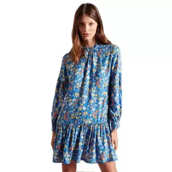 Платье Superdry High Neck Short, синий