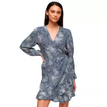 Платье Superdry Printed Wrap, разноцветный