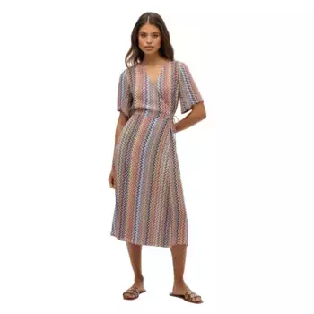 Платье Superdry Printed Wrap, разноцветный