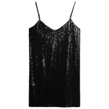 Платье Superdry Sequin Cami, черный
